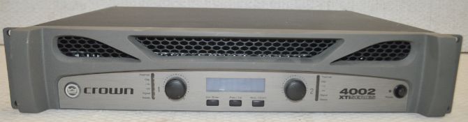 1 x Crown XTi 4002 Two-channel 1200W Power Amplifier - RRP £875 - Recently Removed From A Commercial