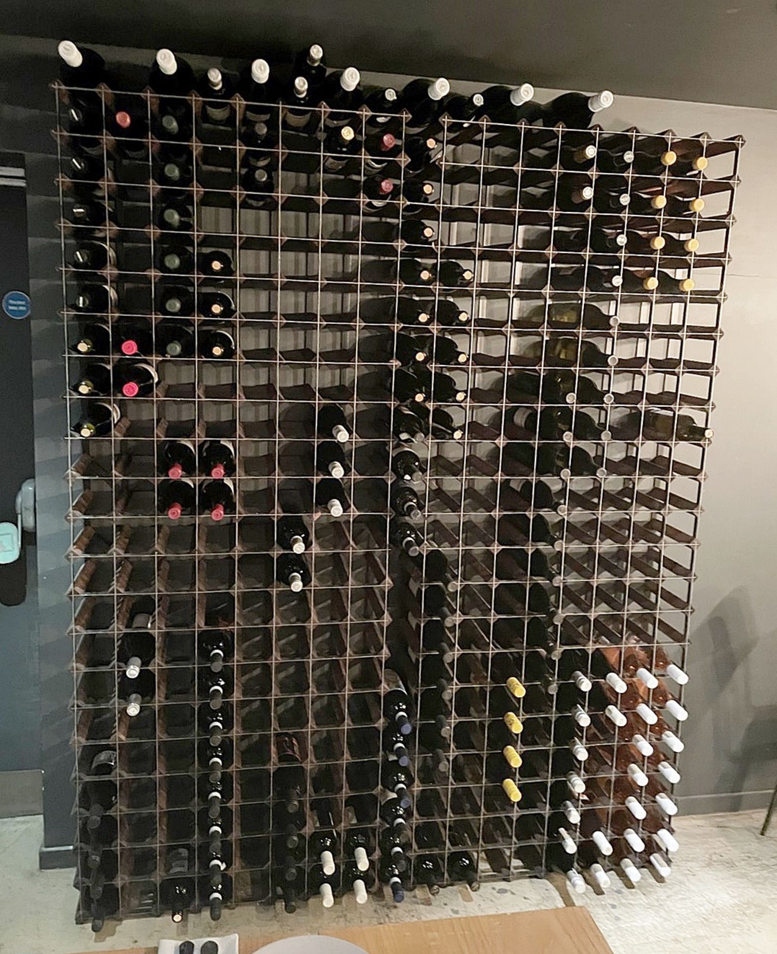 1 x Large Bank Of Wine Racking - With A Capacity Of Up To 374 x Bottles - Dimensions: H206 x 165 x