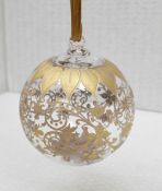 1 x BALDI 'Home Jewels' Italian Hand-crafted Artisan Christmas Tree Decoration In Gold - RRP £124.00