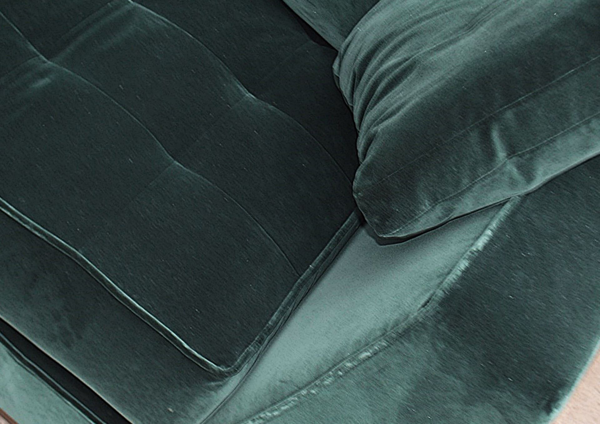 2 x B&B Italia MAXALTO Luxury Sofa Sections Both Upholstered In Rich Dark Green Velvet - RRP £7,248 - Image 13 of 13
