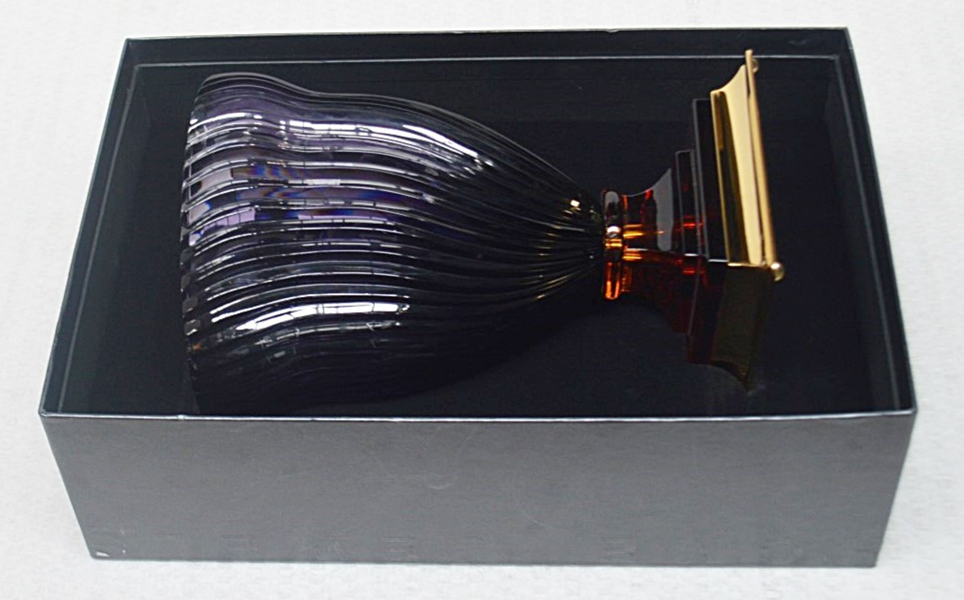 1 x BALDI 'Home Jewels' Italian Hand-crafted Artisan GHIAHDA VASE In Violet Crystal - RRP £1,925 - Image 4 of 5