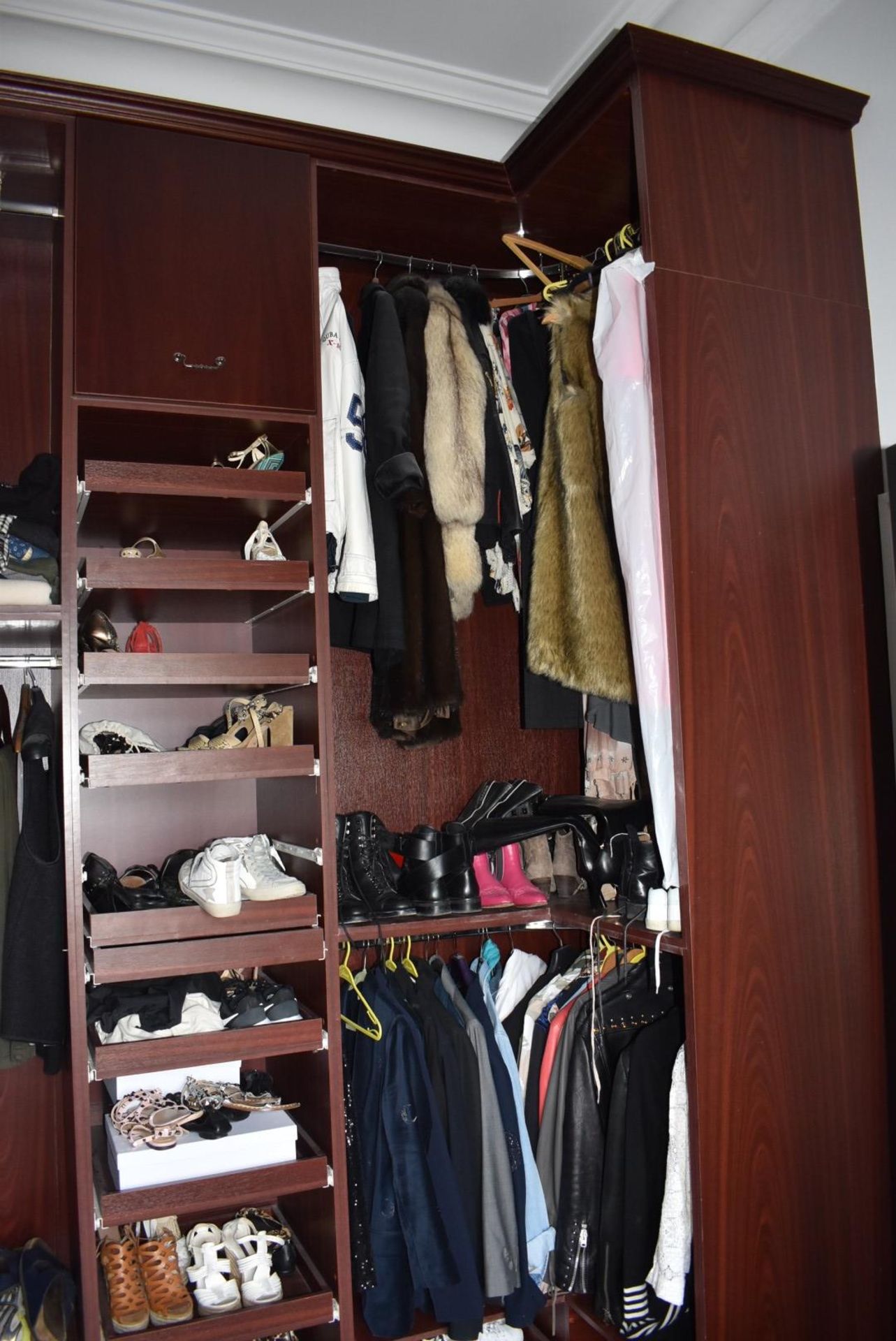 Selection of Mahogany Walk-In Wardrobe Units With Drawer Units and Dresser - NO VAT! - Image 3 of 24