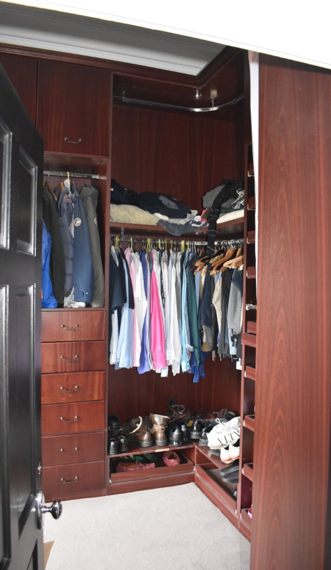 Selection of Mahogany Walk-In Wardrobe Units With Drawer Units and Dresser - NO VAT! - Image 21 of 24