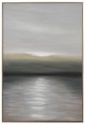 1 x Dusk Canvas Hand Painted Wall Art in Gold Frame - Large Size - RRP £255 - NO VAT ON THE HAMMER!