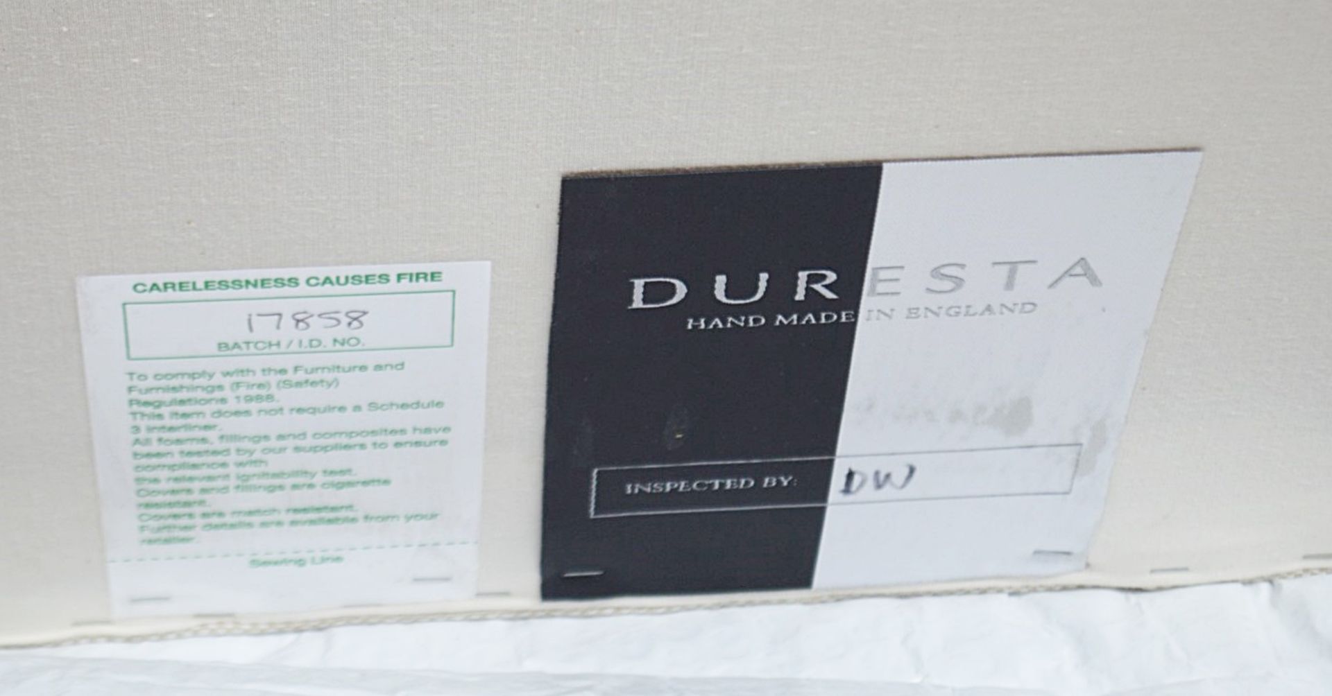 1 x DURESTA Ruskin Foot Stool Storage Box In Cream - Dimensions: W74 x D53 x H35cm - RRP £1,219 - Image 5 of 6
