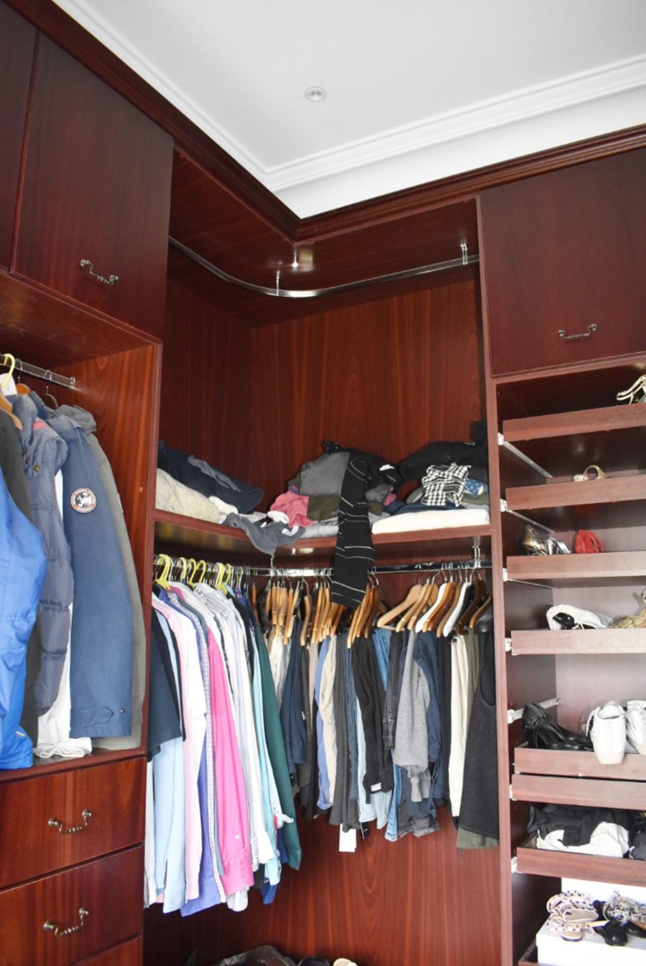 Selection of Mahogany Walk-In Wardrobe Units With Drawer Units and Dresser - NO VAT! - Image 5 of 24