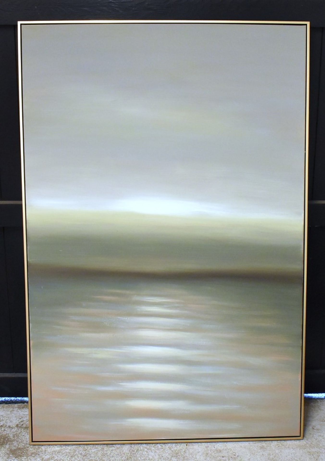 1 x Dusk Canvas Hand Painted Wall Art in Gold Frame - Large Size - RRP £255 - NO VAT ON THE HAMMER! - Image 4 of 8