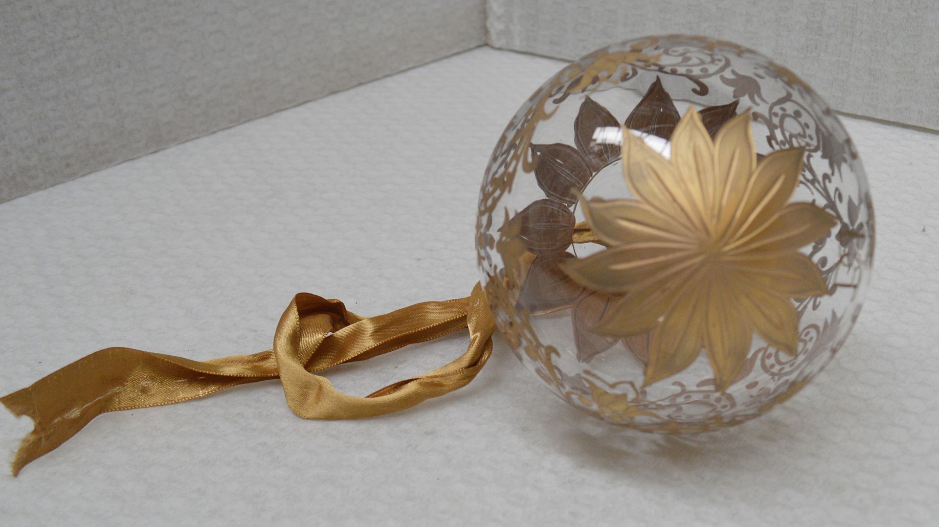 1 x BALDI 'Home Jewels' Italian Hand-crafted Artisan Christmas Tree Decoration In Gold - RRP £124.00 - Image 4 of 4