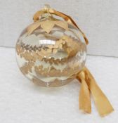 1 x BALDI 'Home Jewels' Italian Hand-crafted Artisan Christmas Tree Decoration In Gold - RRP £114.00