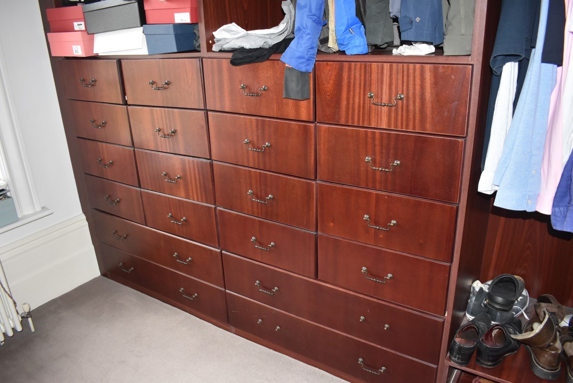 Selection of Mahogany Walk-In Wardrobe Units With Drawer Units and Dresser - NO VAT! - Image 6 of 24