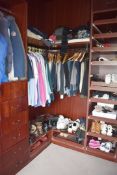 Selection of Mahogany Walk-In Wardrobe Units With Drawer Units and Dresser - NO VAT!