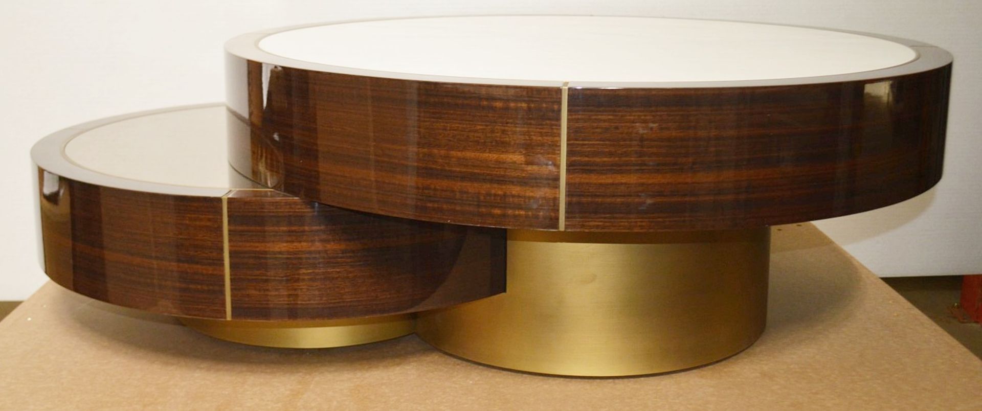 1 x FRATO 'Aarhus' Luxury Coffee Table Topped With Marble With High Gloss Finish - RRP £6,611 - Image 2 of 9