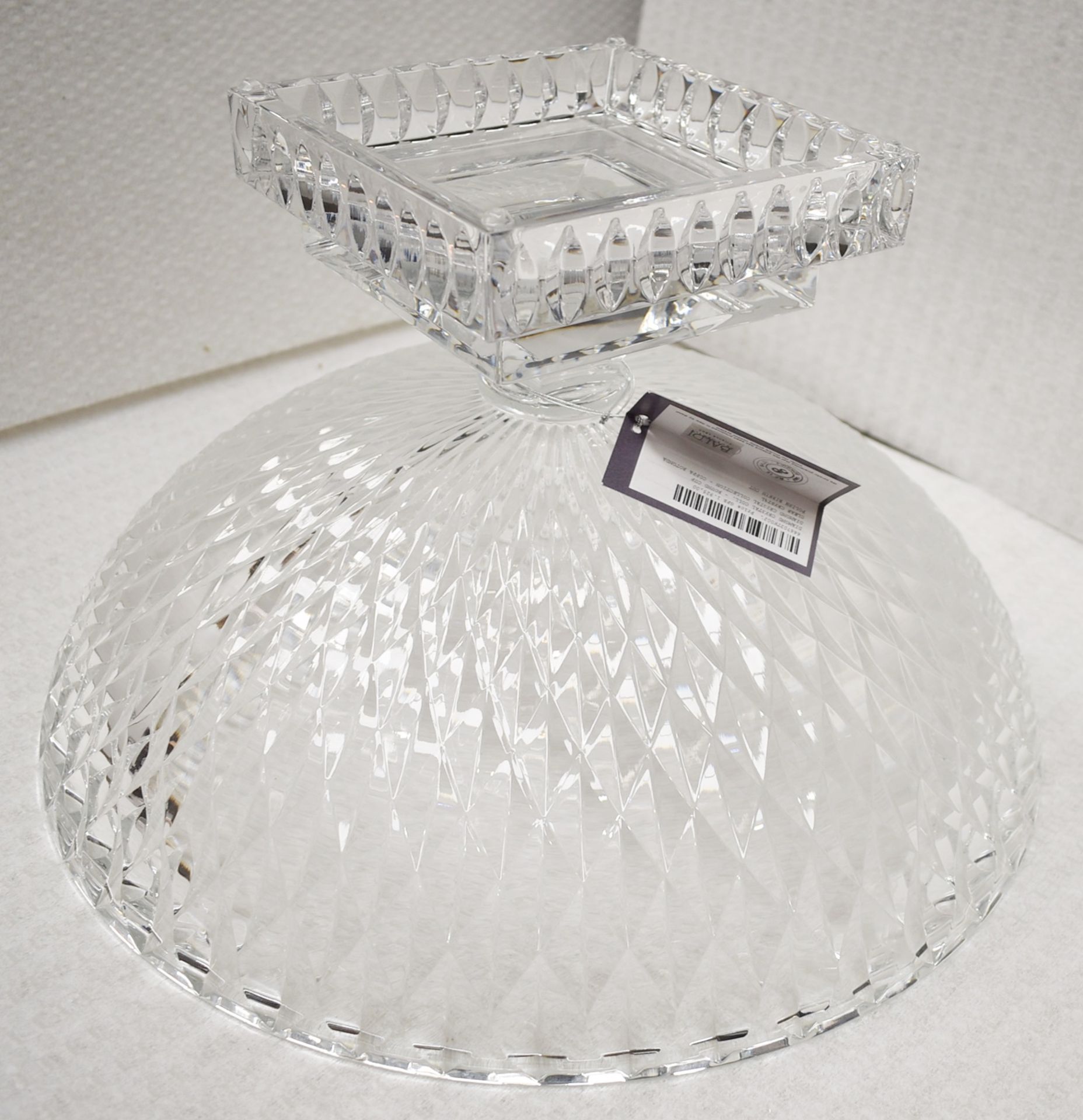 1 x BALDI 'Home Jewels' Italian Hand-crafted Artisan Large Round Clear Crystal Bowl - RRP £1,925 - Image 3 of 4