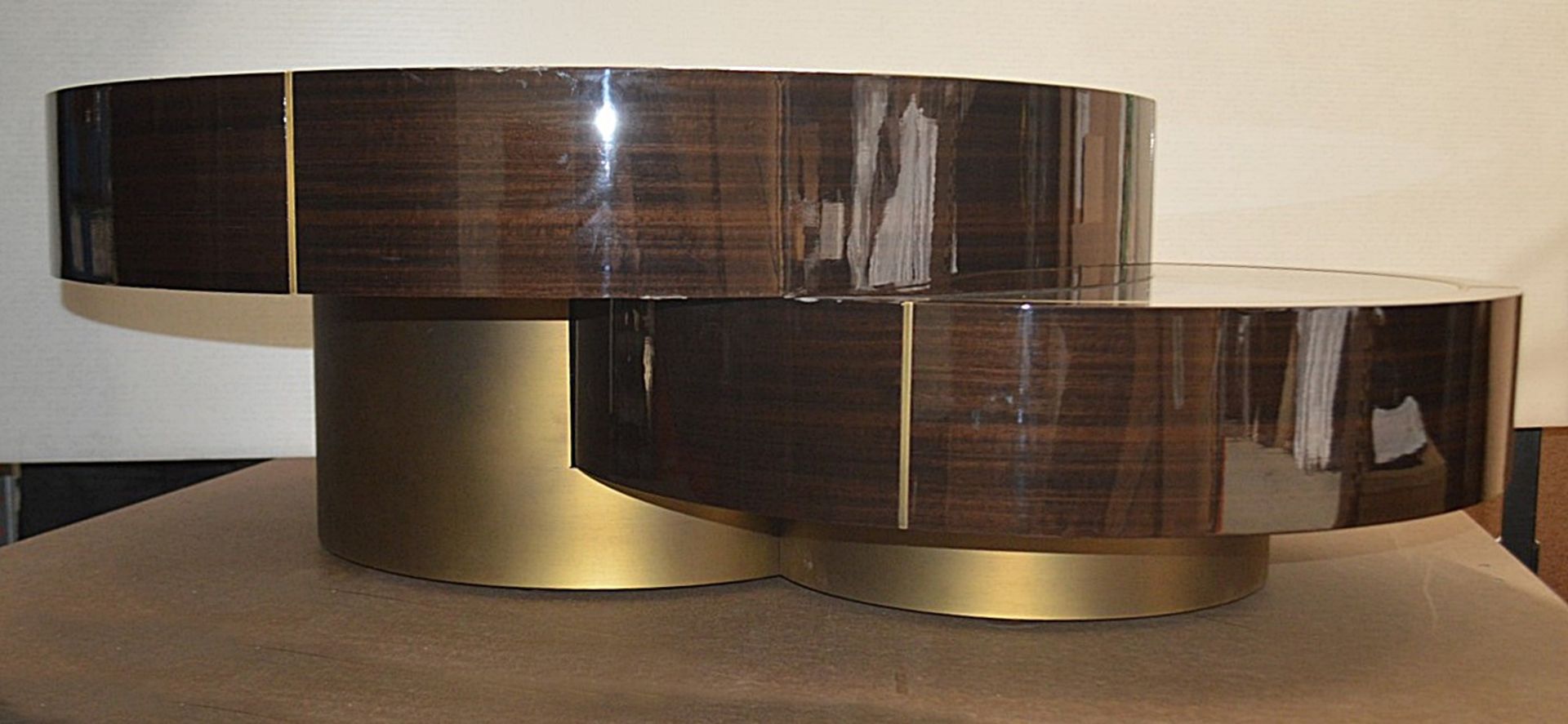 1 x FRATO 'Aarhus' Luxury Coffee Table Topped With Marble With High Gloss Finish - RRP £6,611 - Image 3 of 9