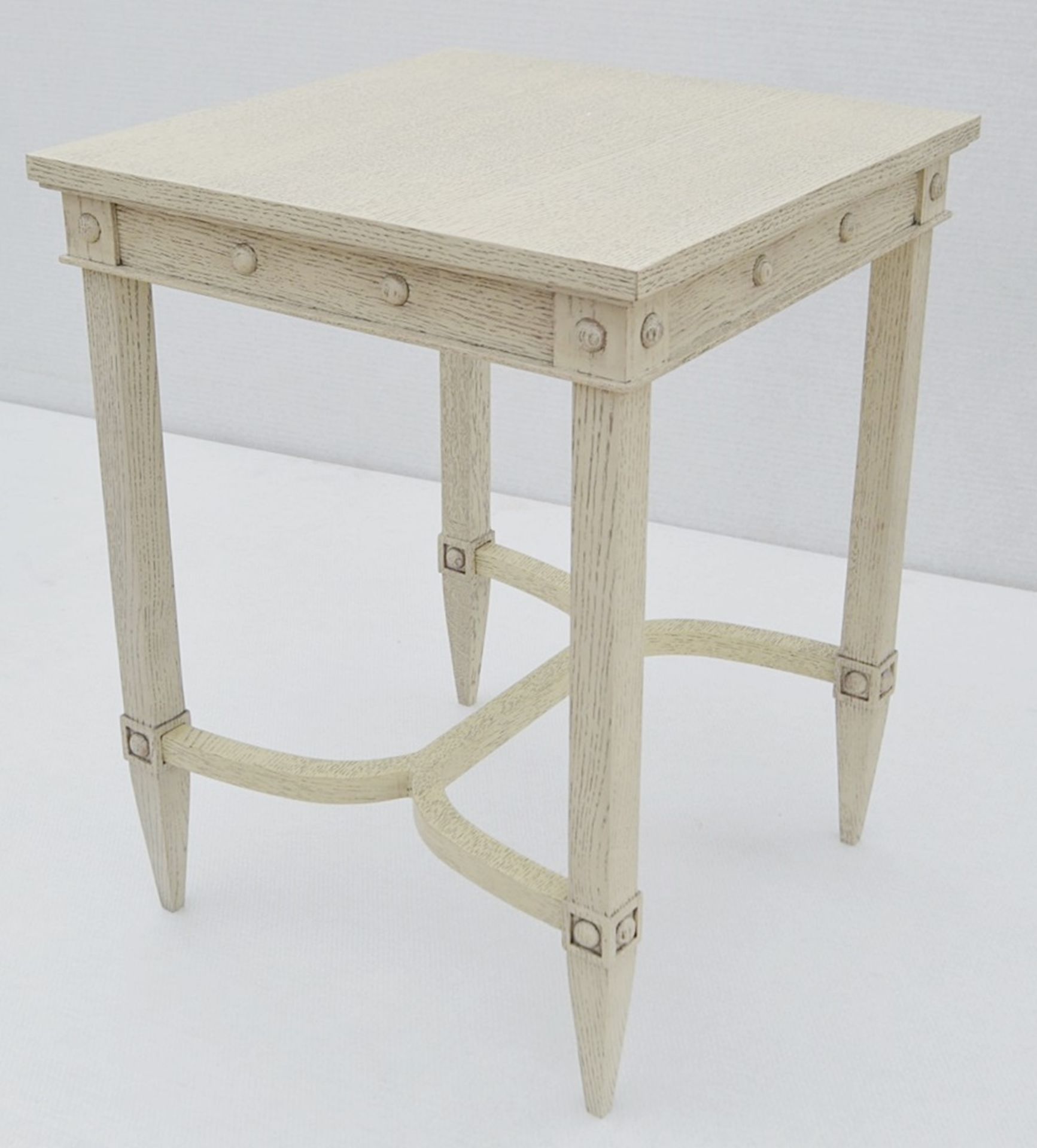 1 x JUSTIN VAN BREDA 'Thomas' Designer Georgian-inspired Table In Limed Grey Oak - RRP £1,320 - Image 3 of 6