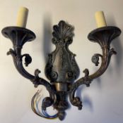 1 x Chelsom Wall Sconce with 2 Arms Arm to arm 34cm x Height 34cm - designed exclusively for one of