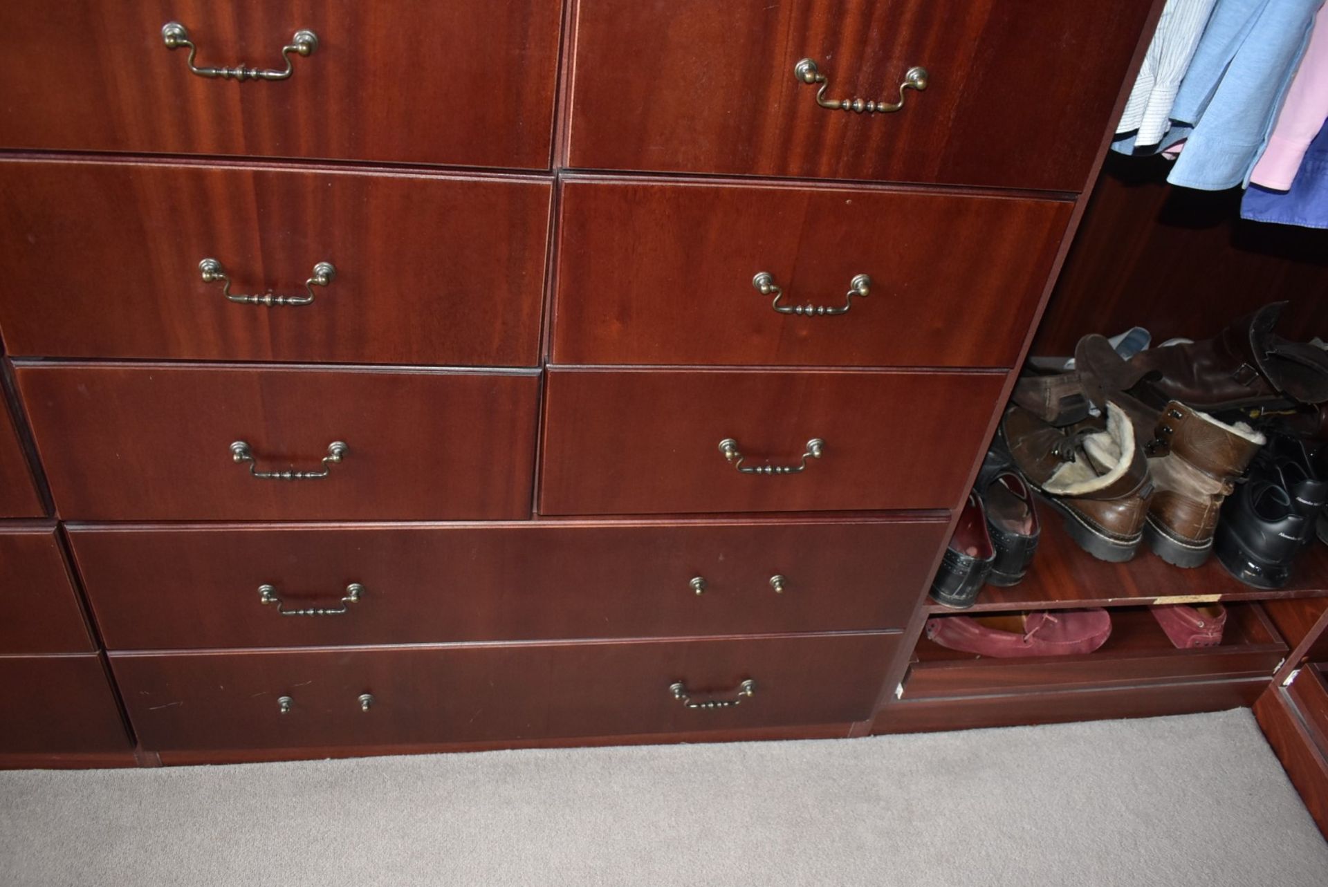 Selection of Mahogany Walk-In Wardrobe Units With Drawer Units and Dresser - NO VAT! - Image 4 of 24