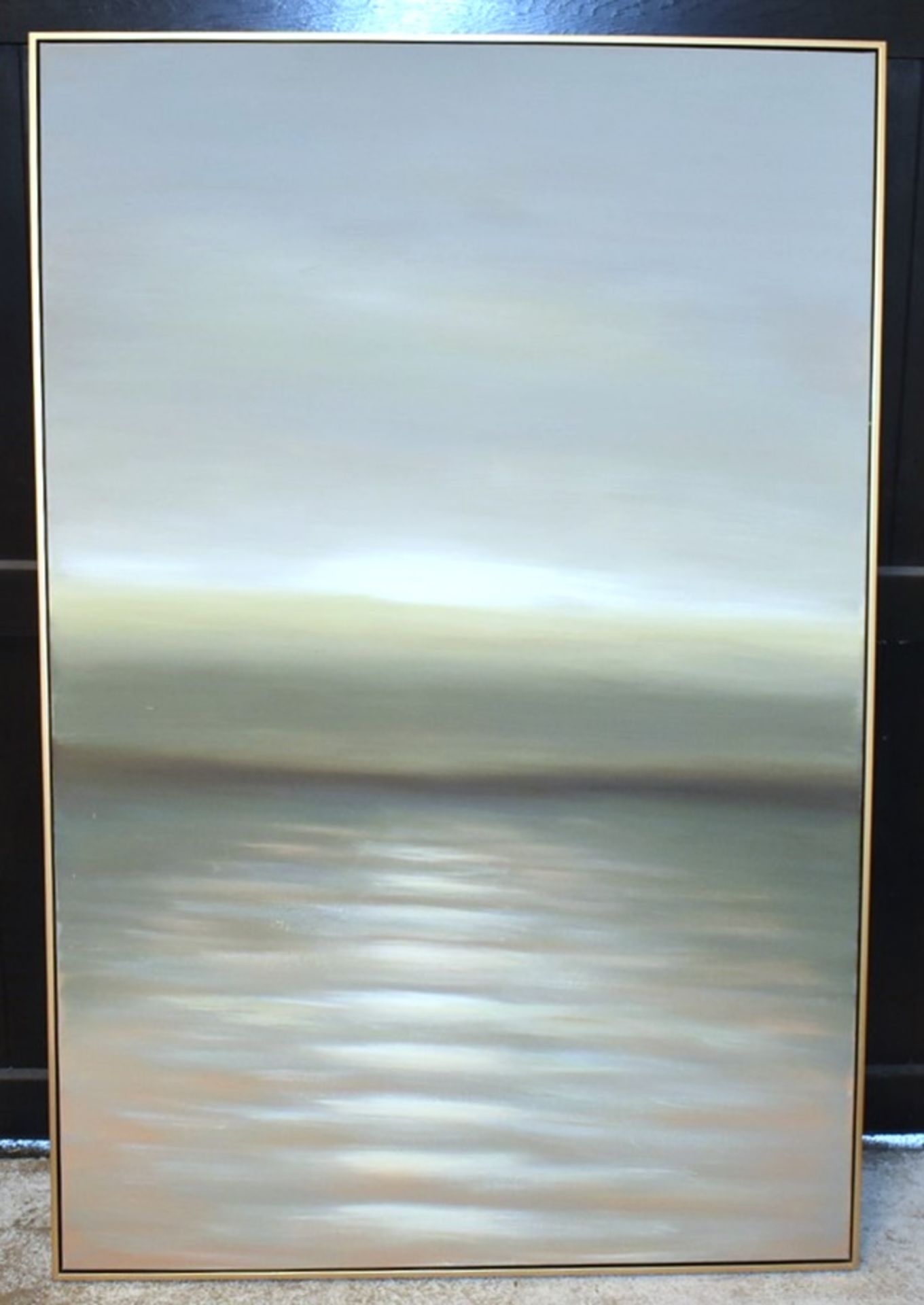 1 x Dusk Canvas Hand Painted Wall Art in Gold Frame - Large Size - RRP £255 - NO VAT ON THE HAMMER! - Image 2 of 8