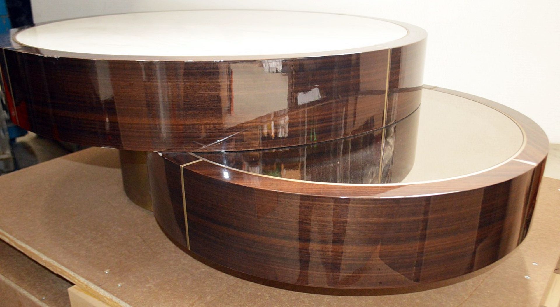 1 x FRATO 'Aarhus' Luxury Coffee Table Topped With Marble With High Gloss Finish - RRP £6,611 - Image 4 of 9