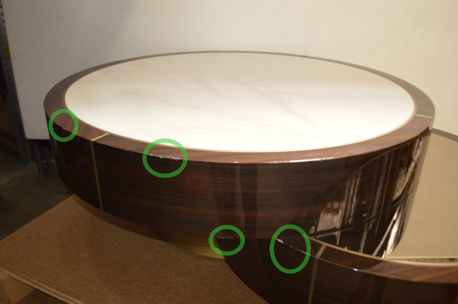 1 x FRATO 'Aarhus' Luxury Coffee Table Topped With Marble With High Gloss Finish - RRP £6,611 - Image 5 of 9