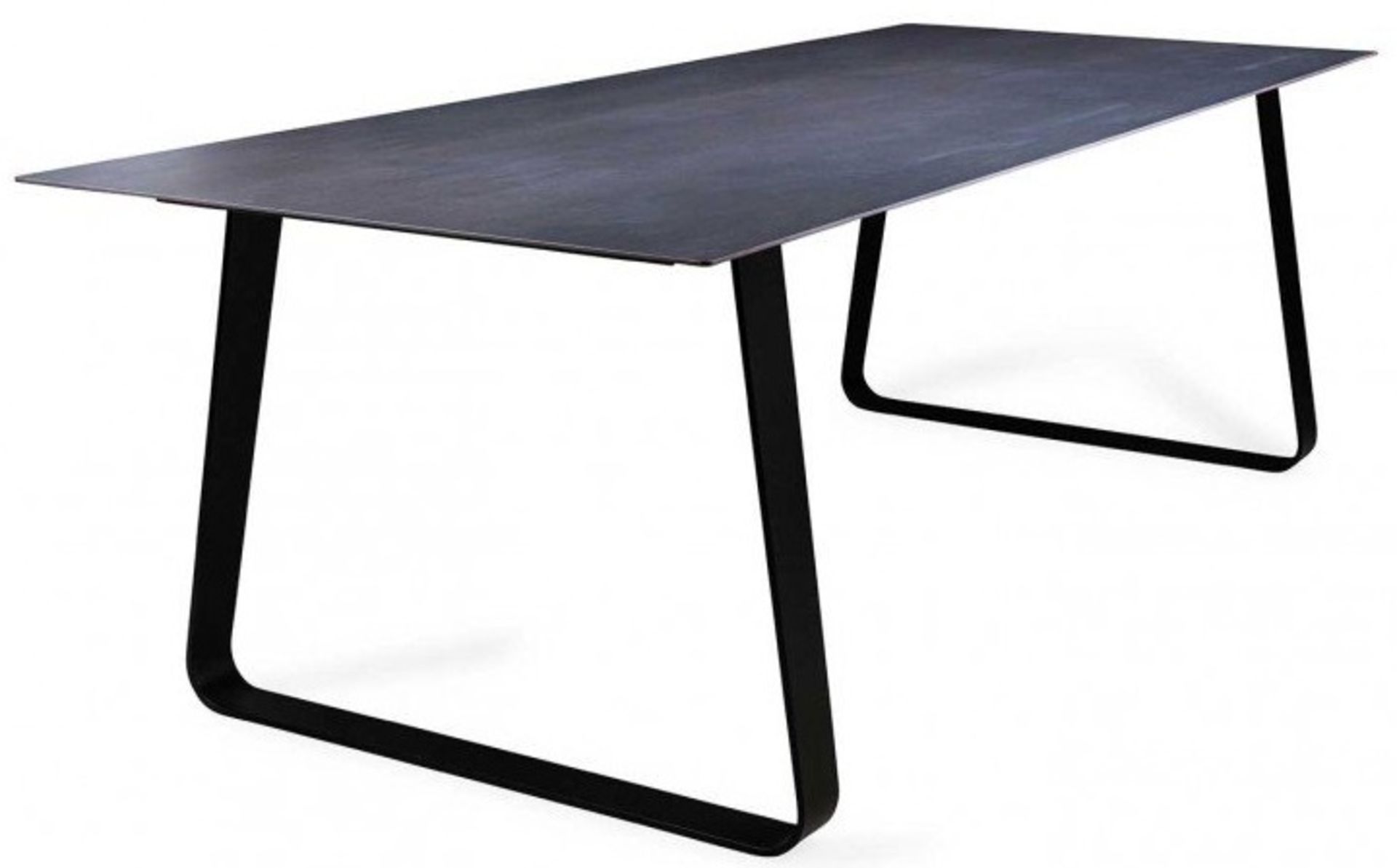 1 x LIGNE ROSET 'Vilna' Extending Dining Table With Grey Anthracite Top - Original RRP £2,429