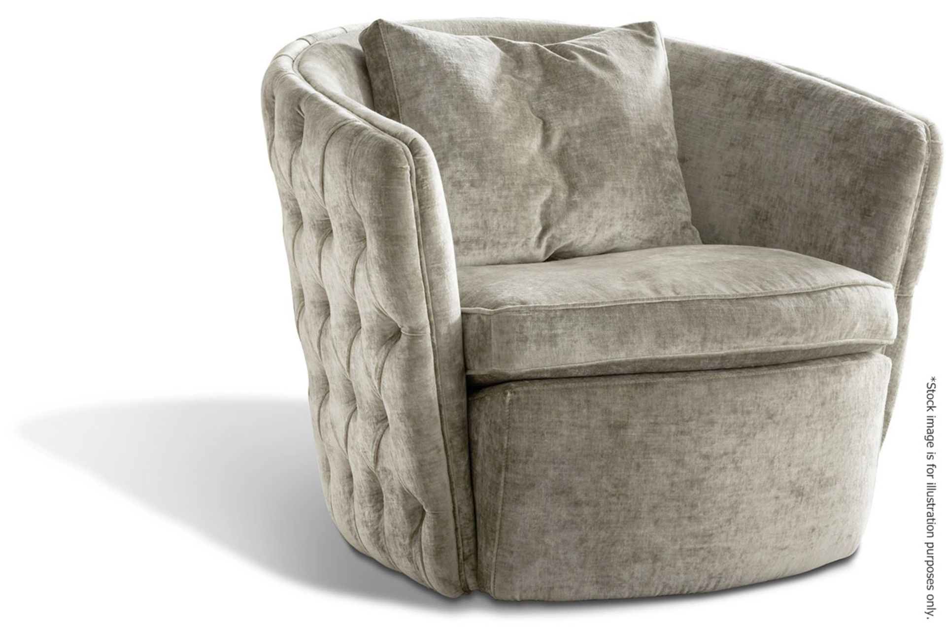 1 x GIORGIO COLLECTION 'LIFETIME' Luxury Upholstered Swivel Armchair - Original RRP £2,196.00 - Image 3 of 13