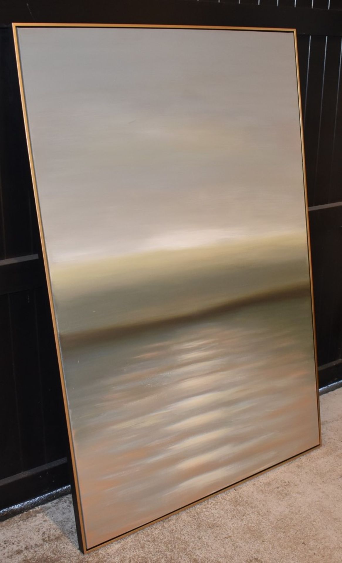 1 x Dusk Canvas Hand Painted Wall Art in Gold Frame - Large Size - RRP £255 - NO VAT ON THE HAMMER! - Image 3 of 8