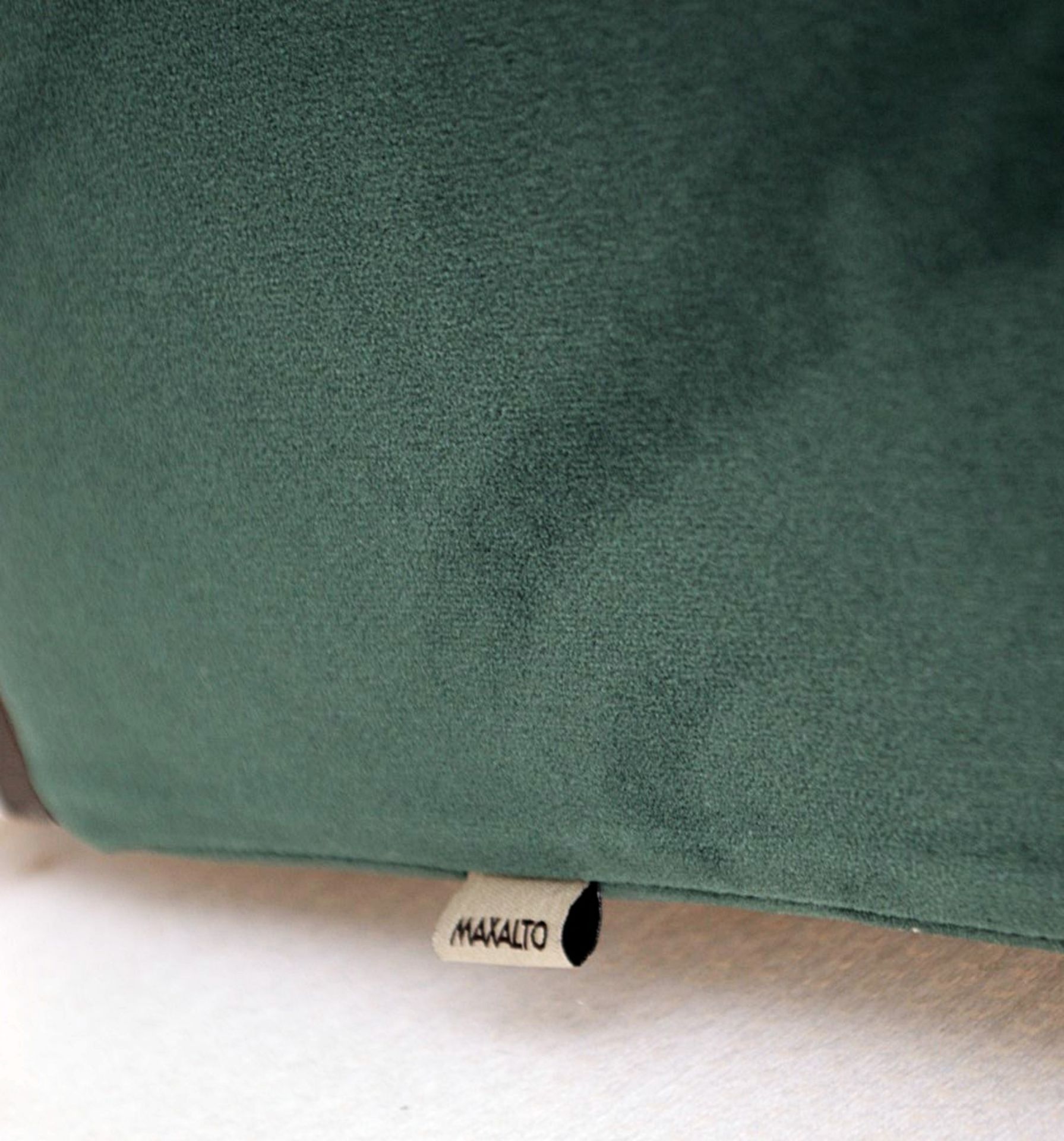 2 x B&B Italia MAXALTO Luxury Sofa Sections Both Upholstered In Rich Dark Green Velvet - RRP £7,248 - Image 4 of 13