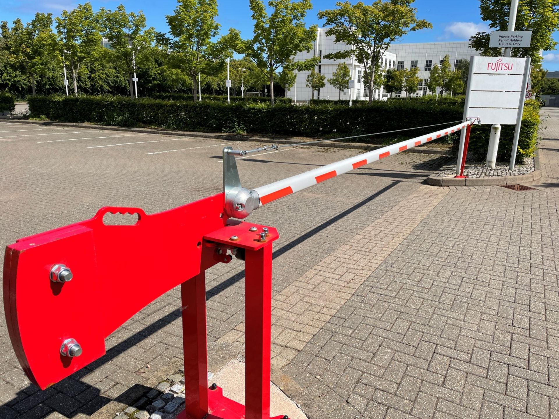 4 x Car Park Barriers - Each Measure 7-Metres Across, 90cm High - To Be Removed From An Executive - Image 8 of 16