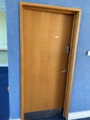 1 x Wooden Door - Dimensions: W91 x H202cm - Ref: ED166 - To Be Removed From An Executive Office Env