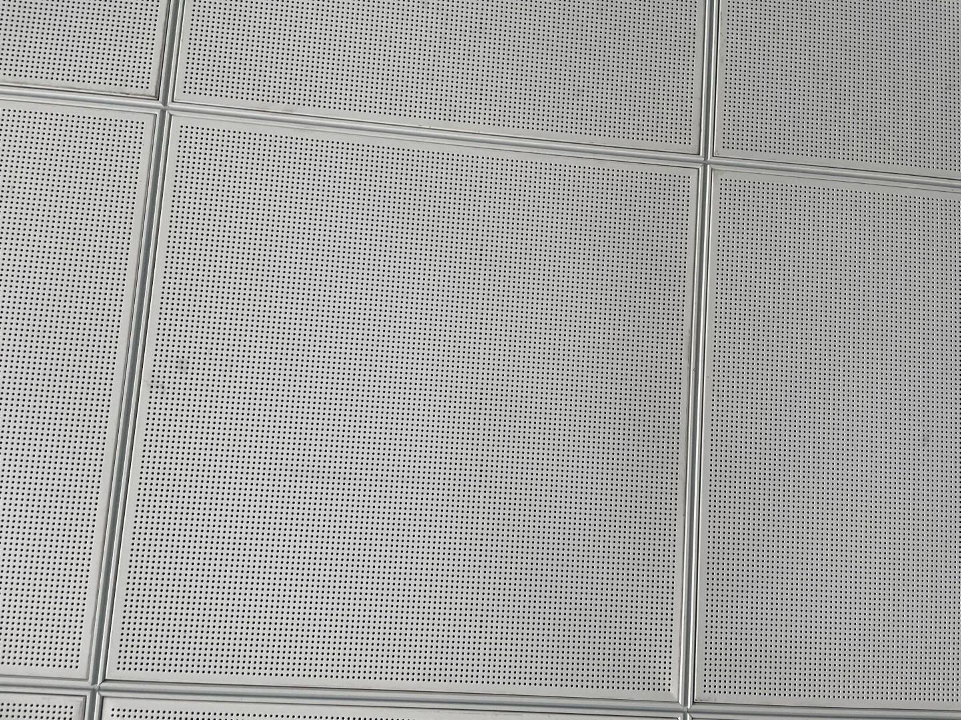 Approximately 80 x Metal Ceiling Tiles - Some With Lights - Each Tile Measures Around 59x59cm - Ref: - Image 2 of 5