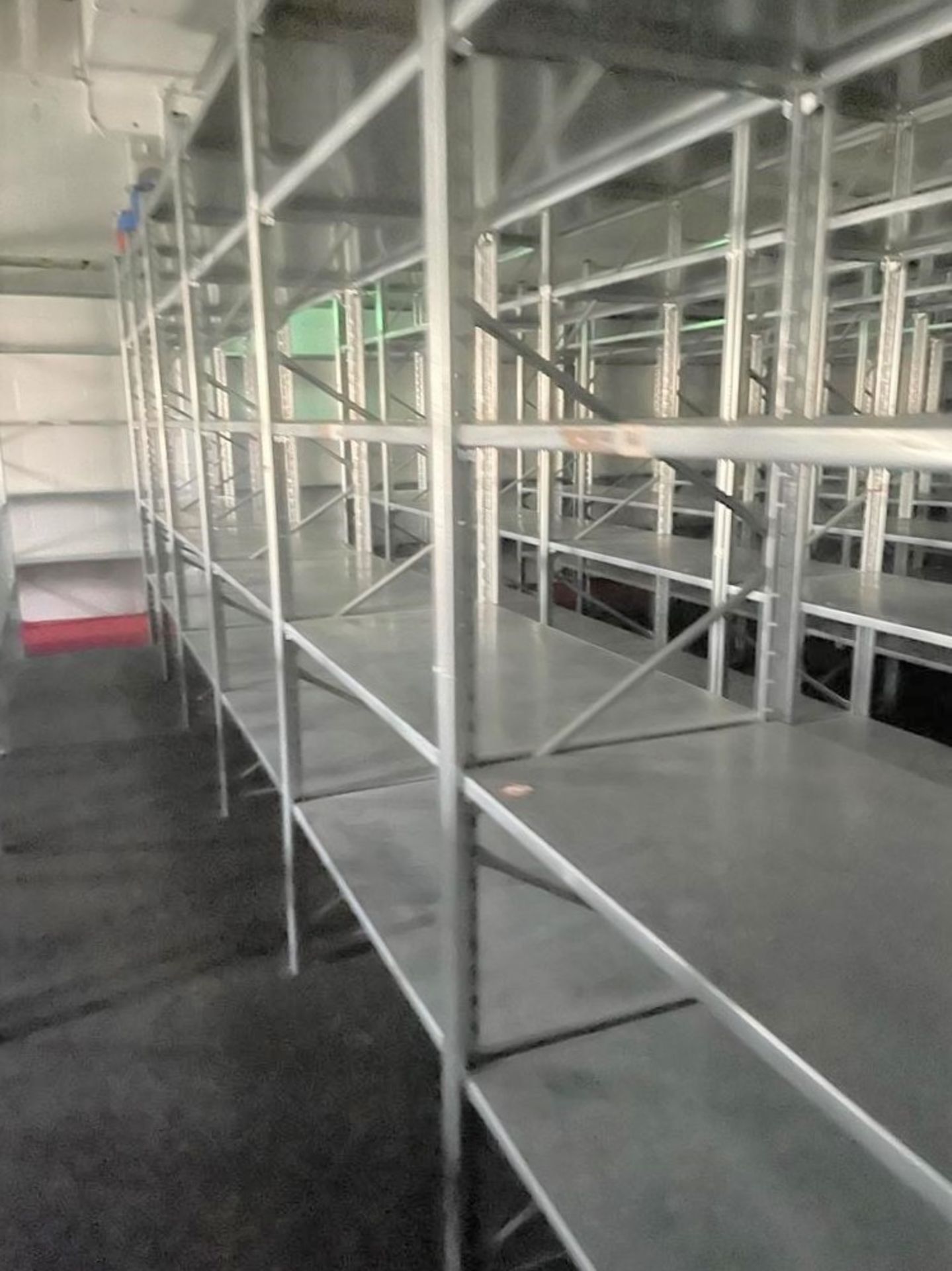 12 x Bays of High Quality Galvanised Steel Warehouse Shelving - Bay Dimensions: H250 x W100 x D60 - Image 10 of 12