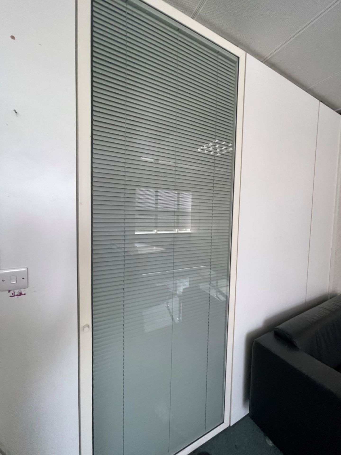 3 x Assorted Partitions - Includes 1 x Glass Partiton With Privacy Panel And 2 x Blank