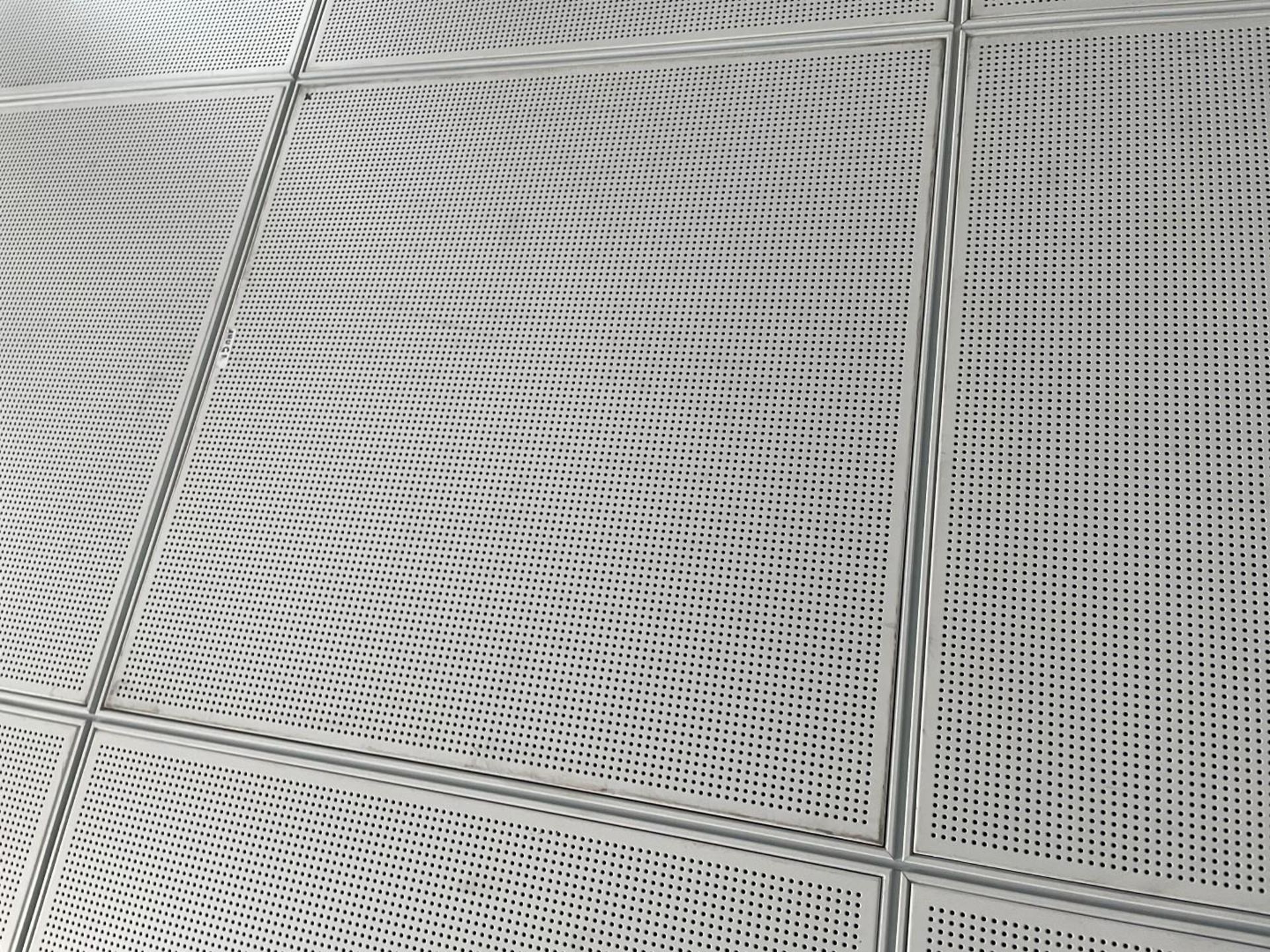 Approximately 80 x Metal Ceiling Tiles - Some With Lights - Each Tile Measures Around 59x59cm - Ref: - Image 5 of 5