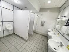 Contents Of Men's Office Bathroom Including Doors, Cubicles And Sanitary Ware *See Full Description*