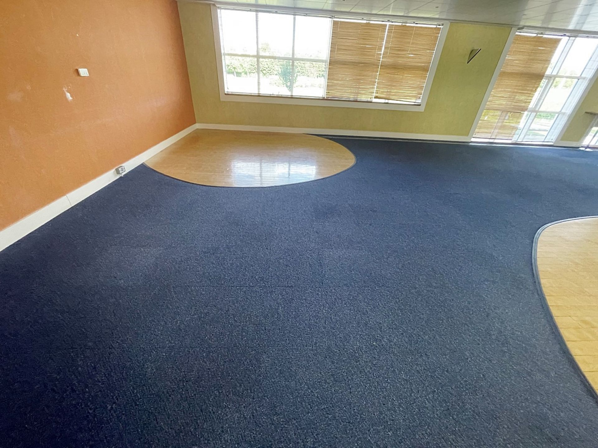 Large Quantity Of Carpet Tiles In Blue - Supplied As Area Shown - Ref: ED160B - To Be Removed From A - Image 4 of 7