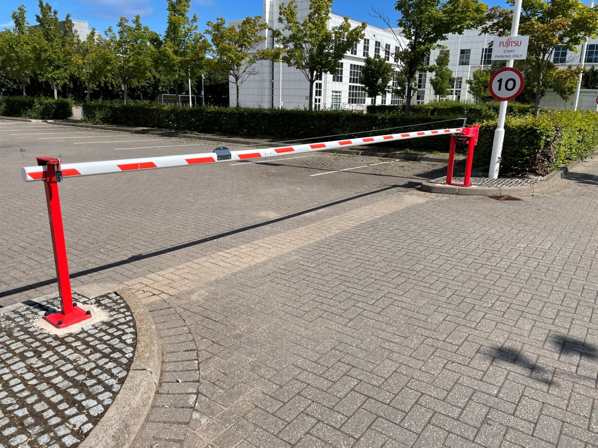 4 x Car Park Barriers - Each Measure 7-Metres Across, 90cm High - To Be Removed From An Executive - Image 13 of 16