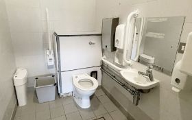 Contents Of An Accessible / Disabled Bathroom Including Door *Read Full Description* Ref: ED188