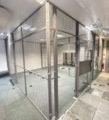 1 x Caged Area With Door - Ref: ED211 - Dimensions: Cage 580 x 520 x H270cm  / Door W98 x H215cm -