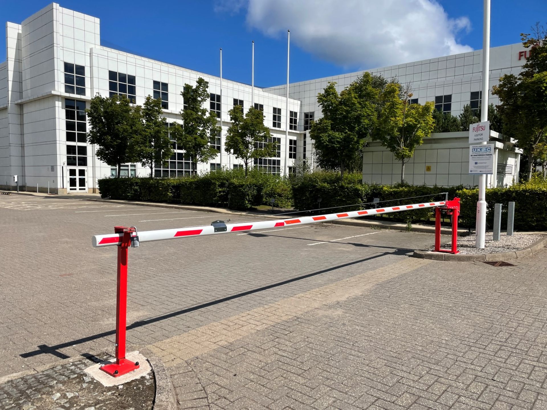 4 x Car Park Barriers - Each Measure 7-Metres Across, 90cm High - To Be Removed From An Executive - Image 2 of 16