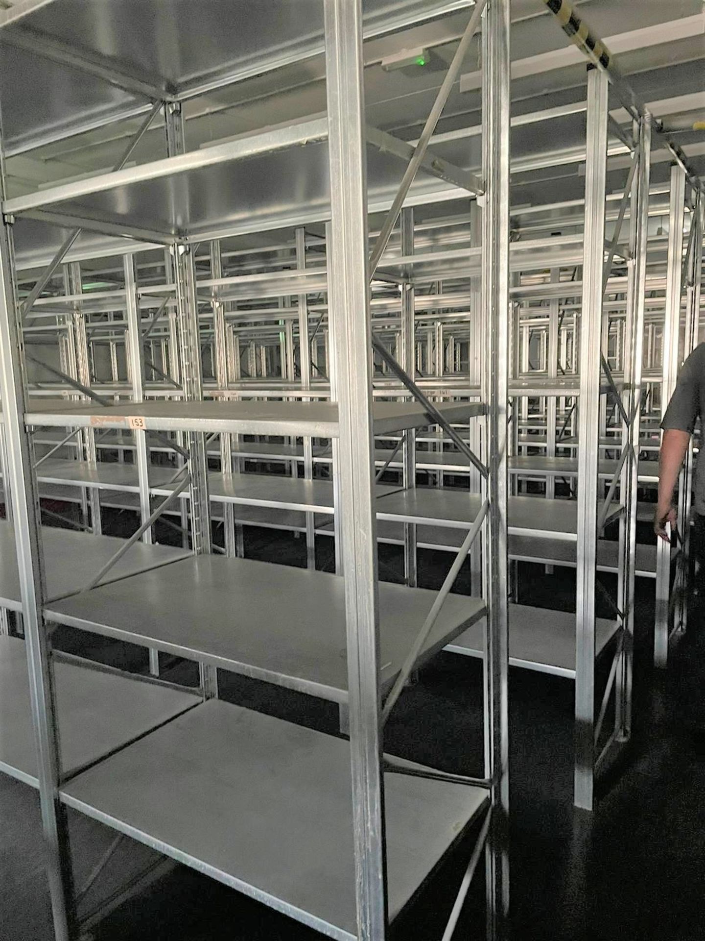 12 x Bays of High Quality Galvanised Steel Warehouse Shelving - Bay Dimensions: H250 x W100 x D60 - Image 9 of 12