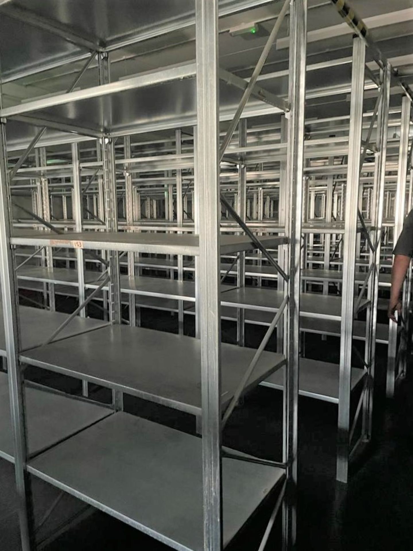 12 x Bays of High Quality Galvanised Steel Warehouse Shelving - Bay Dimensions: H250 x W100 x D60 - Image 3 of 12