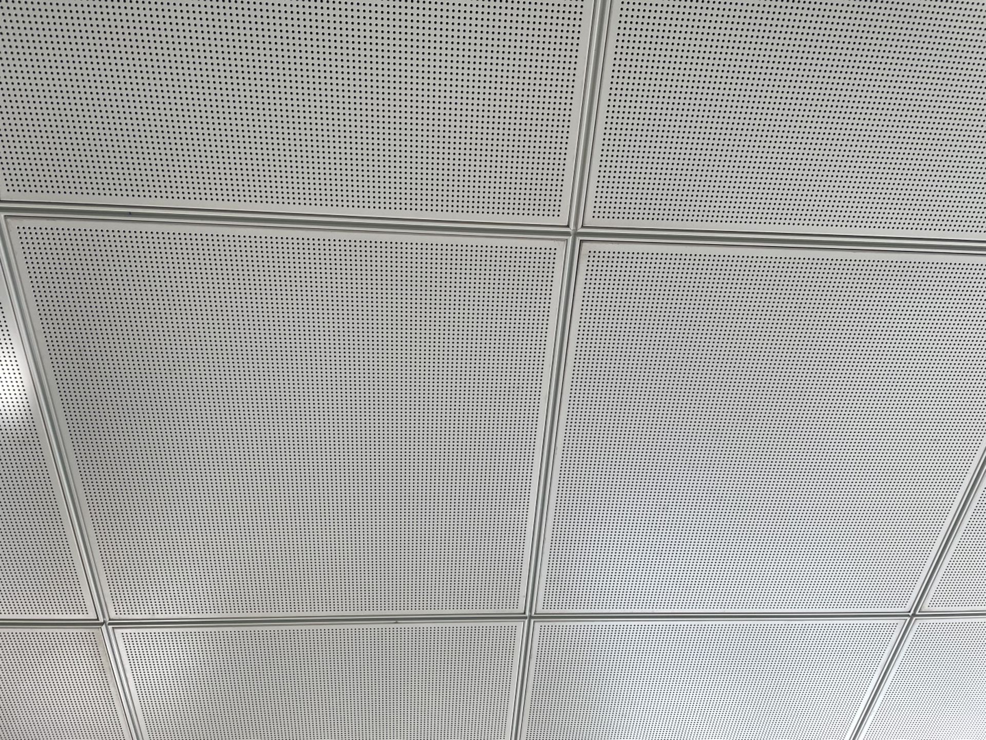 Approximately&nbsp;50 x Metal Ceiling Tiles - Some With Lights - Each Tile Measures Around 59x59cm&n - Image 3 of 6