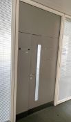 1 x Door With Surrounding Grey With Top &amp; Side Panels, With A BRITON 2508S Closer&nbsp; - Includ