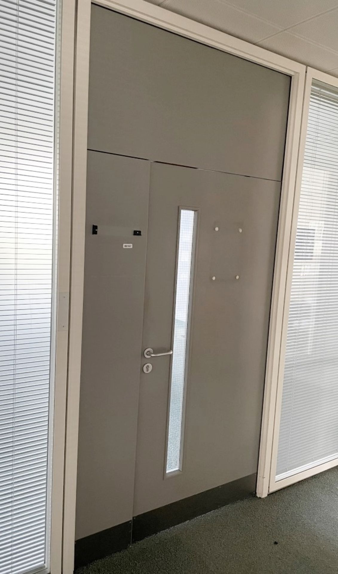 1 x Door With Surrounding Grey With Top &amp; Side Panels, With A BRITON 2508S Closer&nbsp; - Includ