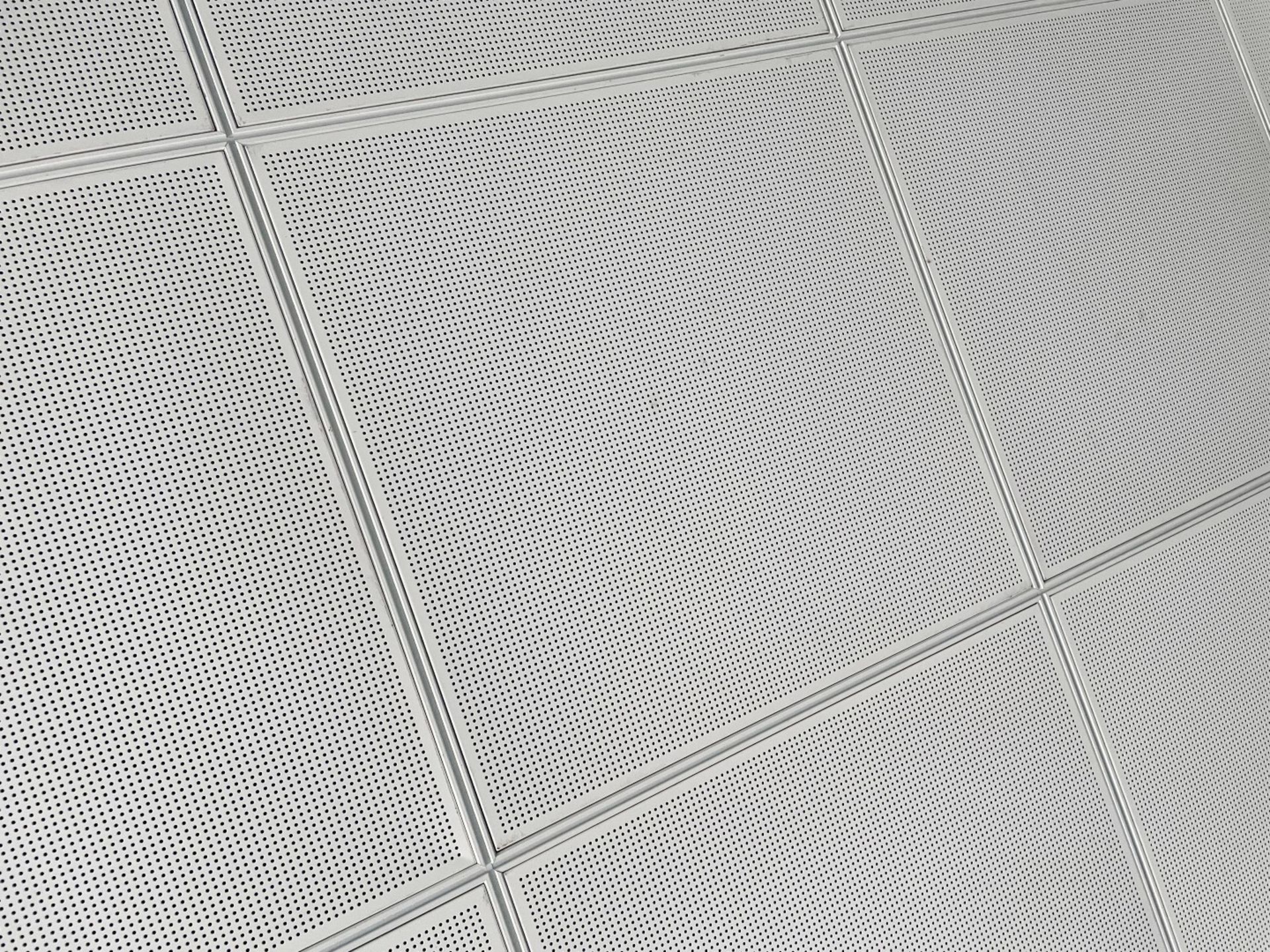 Approximately 80 x Metal Ceiling Tiles - Some With Lights - Each Tile Measures Around 59x59cm - Ref: - Image 3 of 5