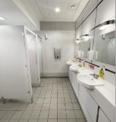 Contents Of Men's Office Bathroom Including Doors, Cubicles And Sanitary Ware *See Full Description*