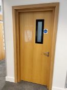 1 x Fire Door With Frame - Dimensions: W108 x H213cm - Ref: ED180