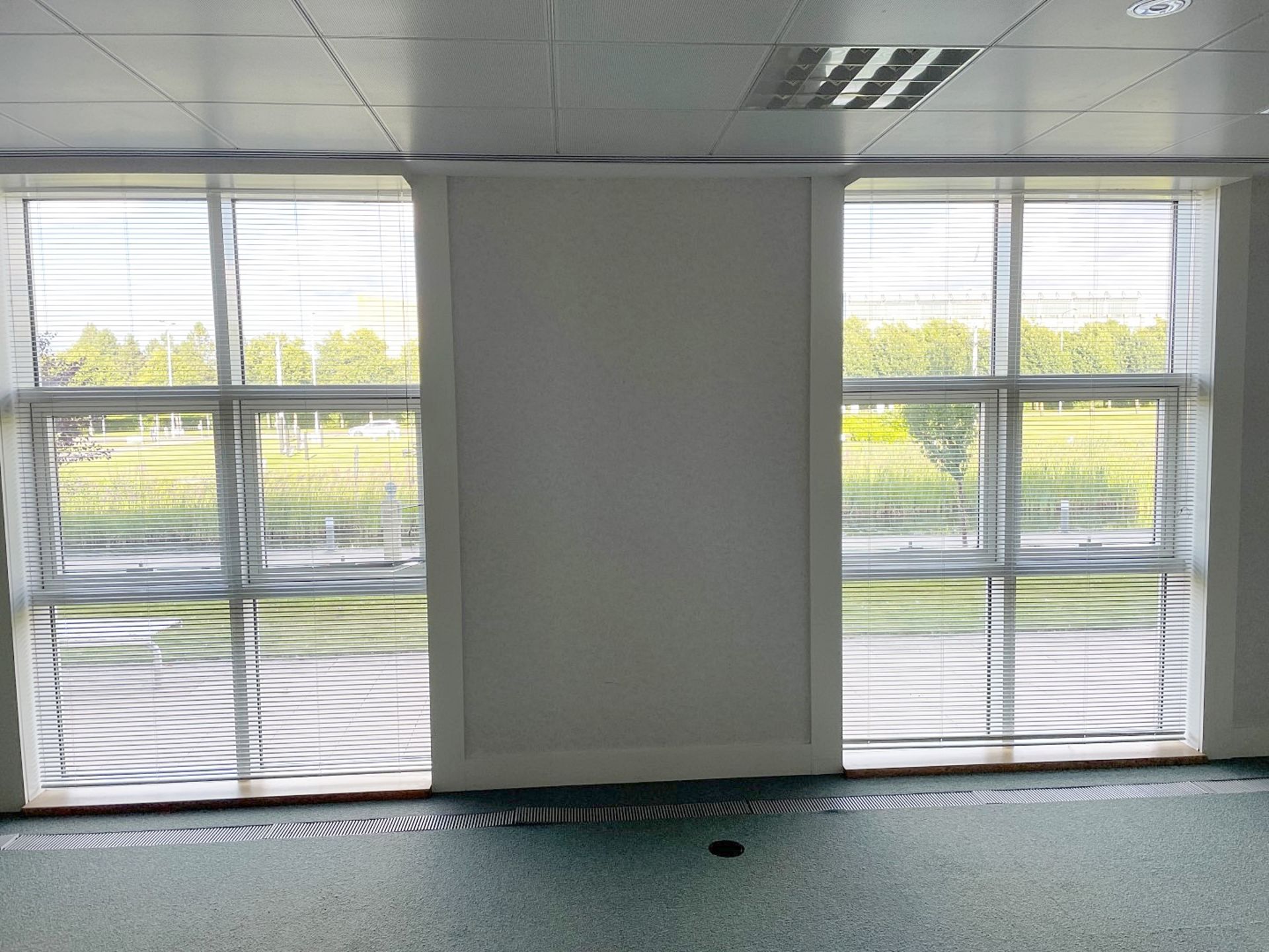 2 x Large Office Window Blinds - Each Measures W170 x H260cm - Ref: ED167G - To Be Removed From An