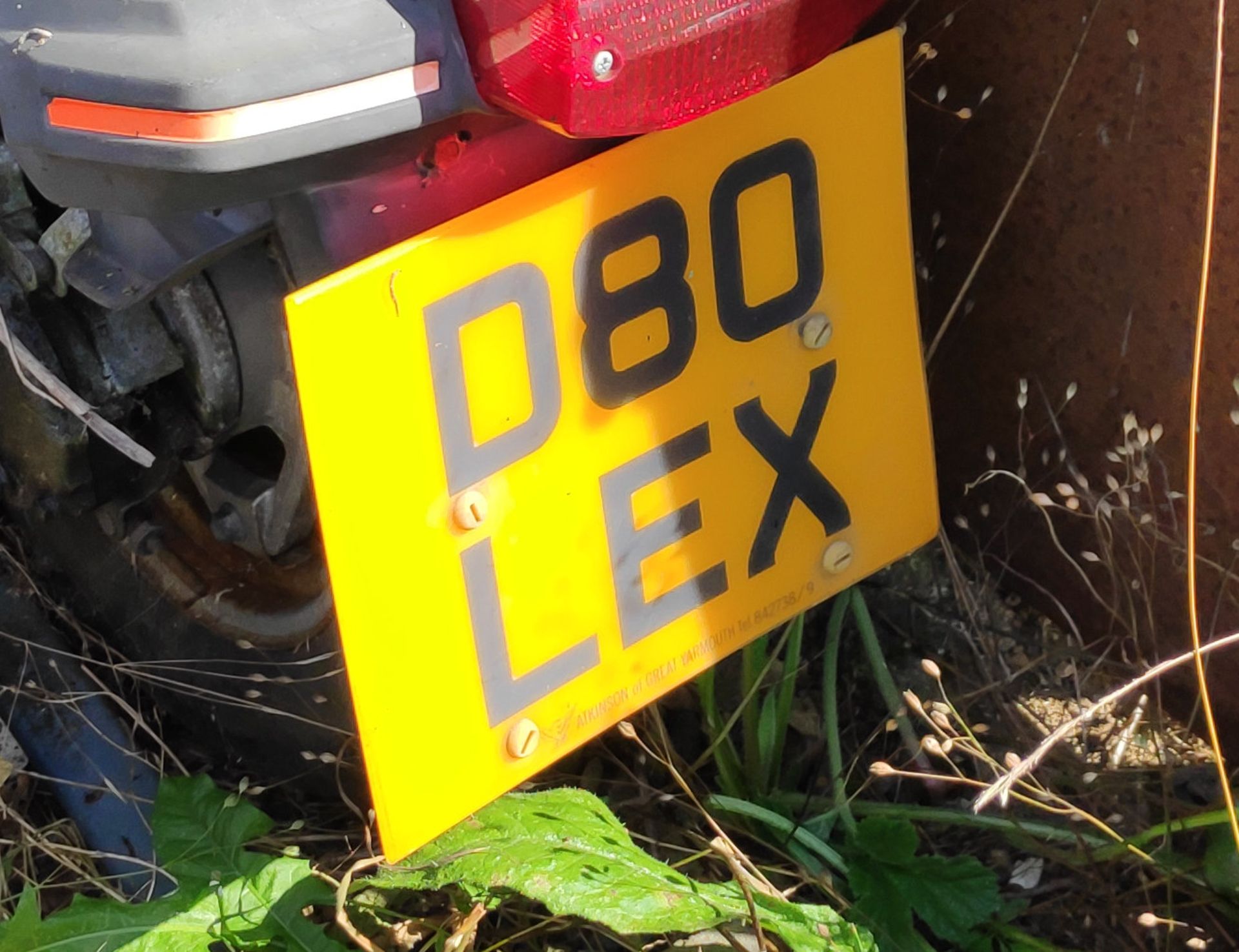 Private Registration Number - D80LEX (D BOLEX) - CL683 - Location: Bedford NN29